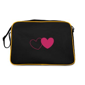 Saint-Valentin, Saint-Valentin, Saint-Valentin - Sac Retro - noir/or - Dos