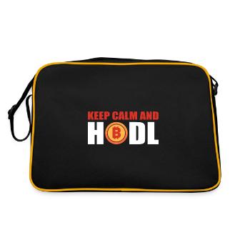 Bitcoin Hodl - Sac Retro - noir/or - Dos