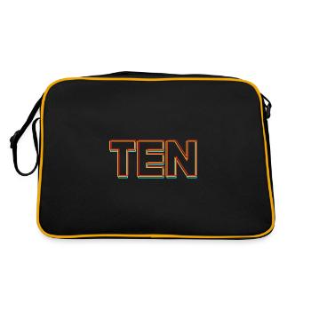 33rd Birthday Ten Year of Birth Date of Birth Date of Birth - Retro Bag - black/gold - Back