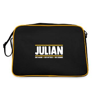 Julian - Retro Bag - black/gold - Back