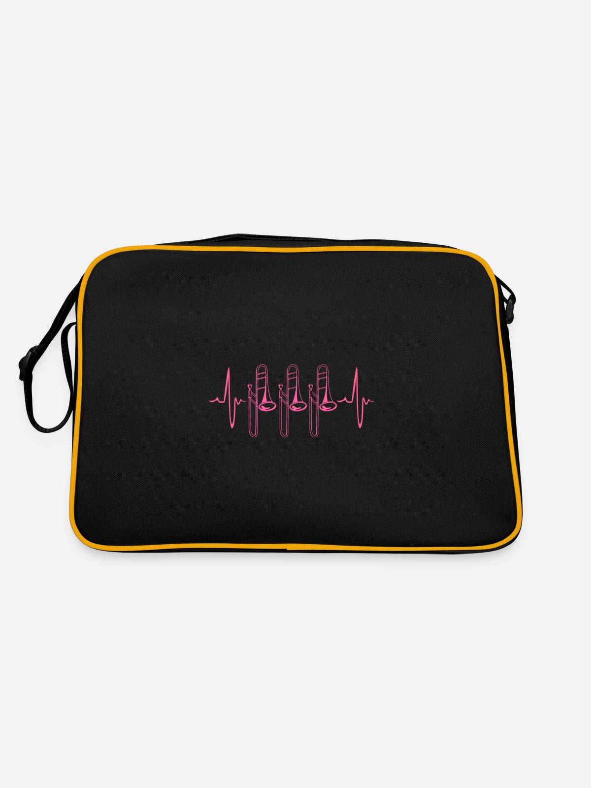 Trombone - Retro Bag - black/gold - Back