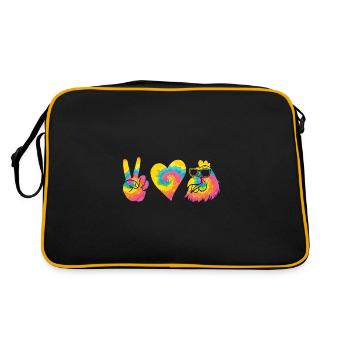 Poules Poule - Sac Retro - noir/or - Dos