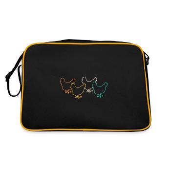 Poules Poule - Sac Retro - noir/or - Dos