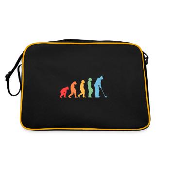Golfspieler Evolution Golf - Retro Tasche - Schwarz/Gold - Hinten
