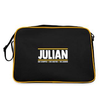 Julian - Retro Bag - black/gold - Back