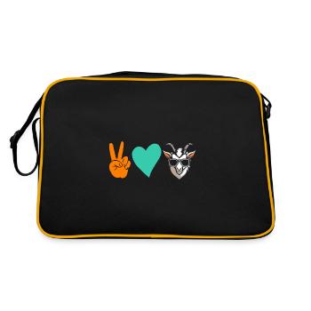 Chèvres - Sac Retro - noir/or - Dos