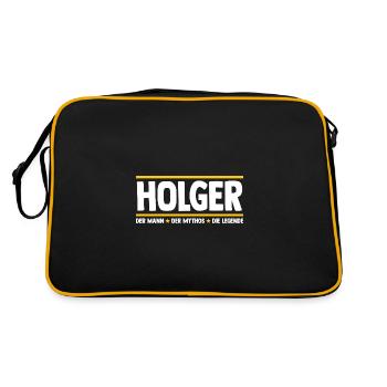 Holger - Sac Retro - noir/or - Dos