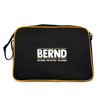 Bernd - Sac Retro - noir/or - Dos