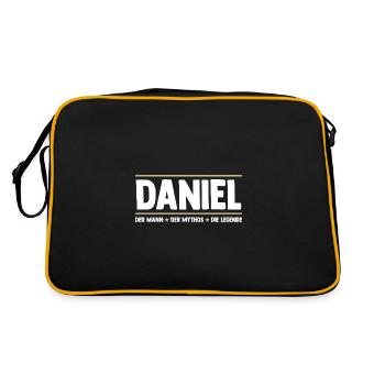 Daniel - Retro Bag - black/gold - Back