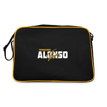 Fernando Alonso with Signature - Retro Bag - black/gold - Back