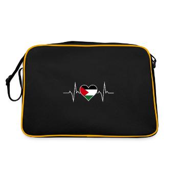 Palestine Heartbeats - Sac Retro - noir/or - Dos