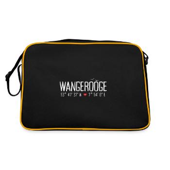 North Sea Holiday Island WANGEROOGE - Retro Bag - black/gold - Back