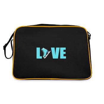 Ice skating Ice skating Ice skating - Retro Bag - black/gold - Back
