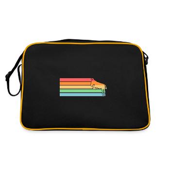 Âne - Sac Retro - noir/or - Dos