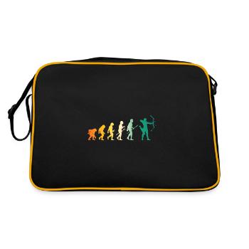Bogenschütze Evolution Bogenschießen - Retro Tasche - Schwarz/Gold - Hinten
