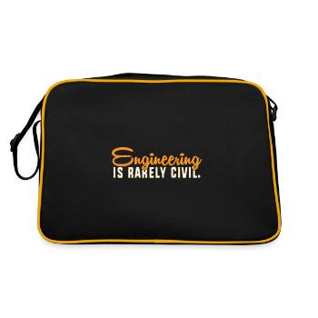 Civil Engineer Construction Site Construction Worker - Retro Bag - black/gold - Back