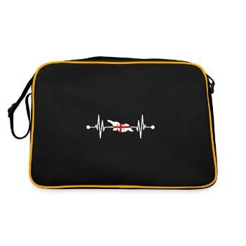 Battement de cœur géorgien Géorgie - Sac Retro - noir/or - Dos
