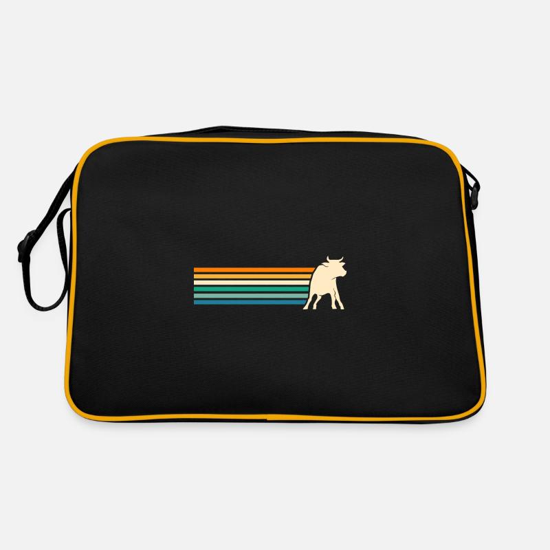 Büffel Rind Ochsen Retro Tasche