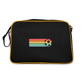 Joueur de football Football - Sac Retro - noir/or - Dos