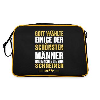 Schreiner - Schreiner - Retro Tasche - Schwarz/Gold - Hinten