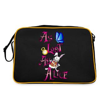 As lost as alice - Retro Bag - black/gold - Back