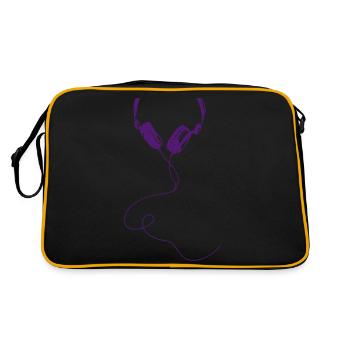Cool Headphone - Sac Retro - noir/or - Dos