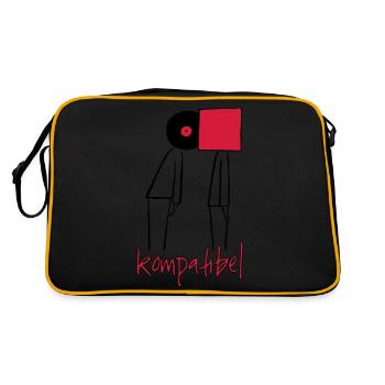 Vinyl collectors love - Retro Bag - black/gold - Back