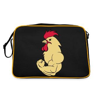bodybuilder_hahn_2 - Retro Bag - black/gold - Back