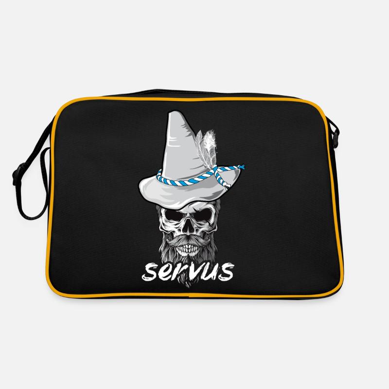 Servus Bayern Totenkopf Sac Retro