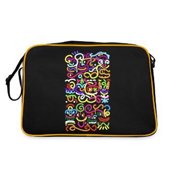 Abstract totem - Sac Retro - noir/or - Dos