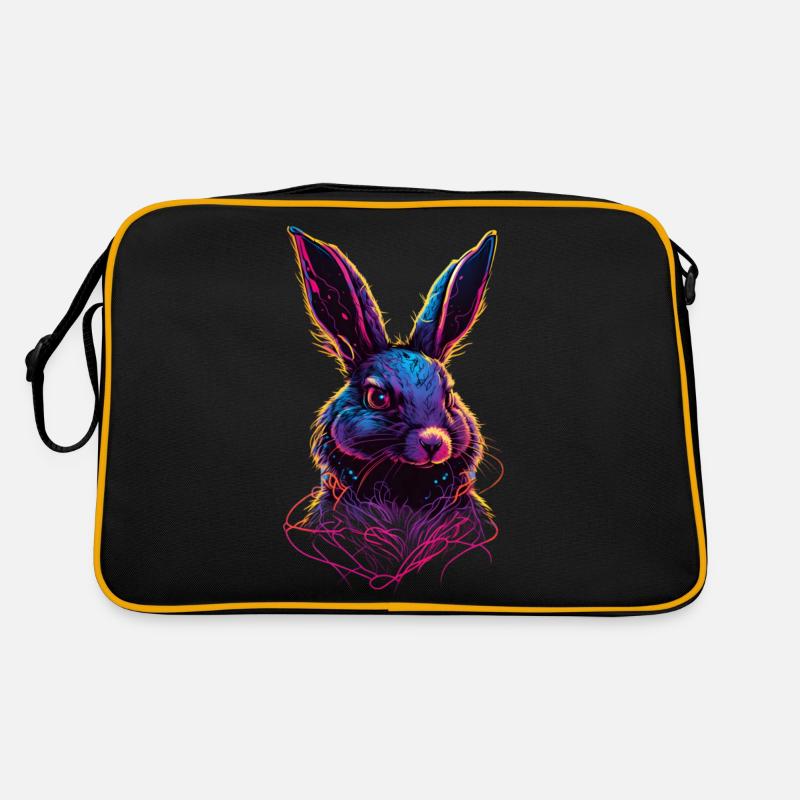 Rabbit Synthwave 80 s gift Retro Bag