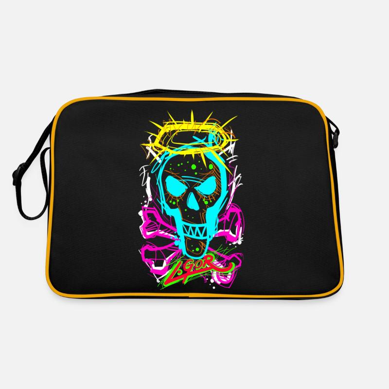 L.Gor Totenkopf Knochen Retro Tasche