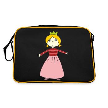 Petite princesse - Sac Retro - noir/or - Dos