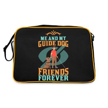 Blindheitsbewusstsein Gesetzlich Blind - Retro Tasche - Schwarz/Gold - Hinten