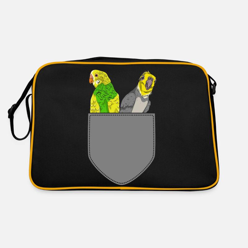 Ornithologue Oiseau Cadeau Chest Perruche de poche Sac Retro
