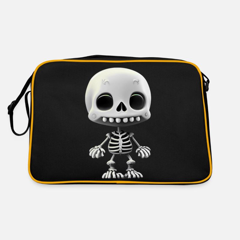 Joyeux Halloween squelette mignon effrayant drôle effrayant Sac Retro