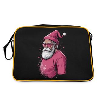 Joyeux Pinkmas rose Noël Noël joyeux Noël - Sac Retro - noir/or - Dos