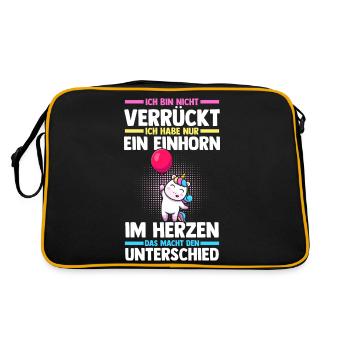 Licorne - Sac Retro - noir/or - Dos