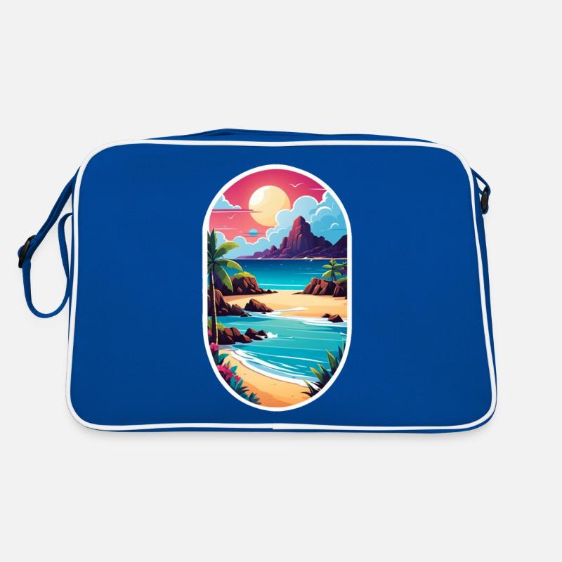 plage vacances soleil mer Sac Retro