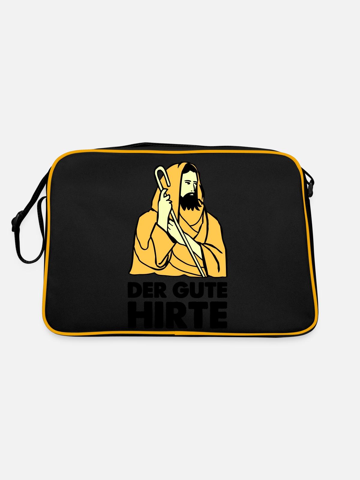 Jésus Berger - Sac Retro - noir/or - Dos