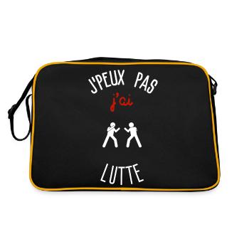 I can't I have Struggle - Retro Bag - black/gold - Back