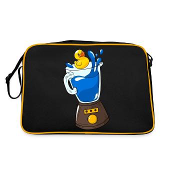 Blender Duck - Retro Bag - black/gold - Back
