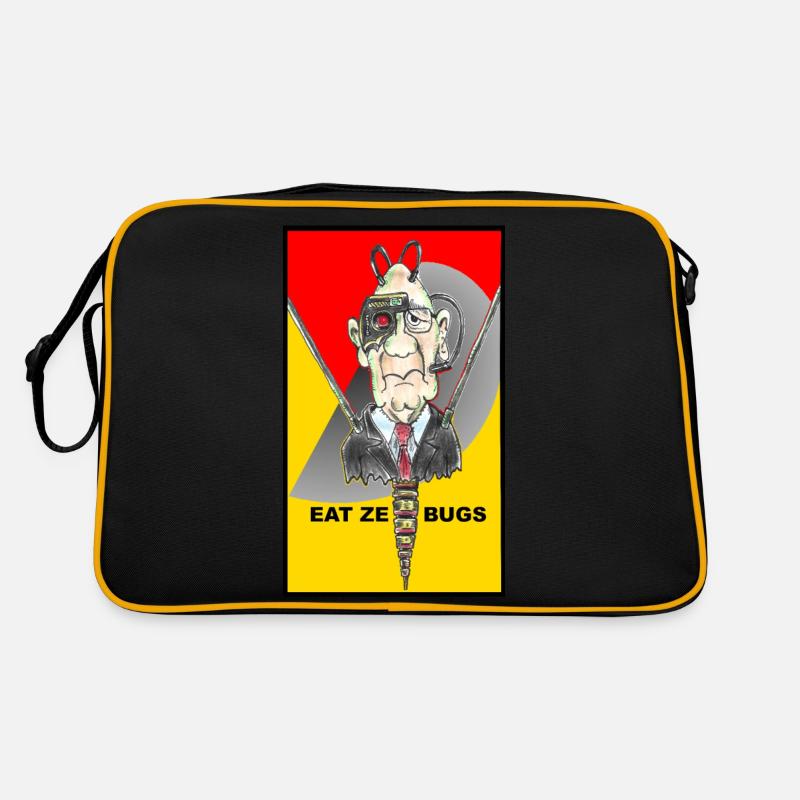 eat ze bugs Retro Tasche