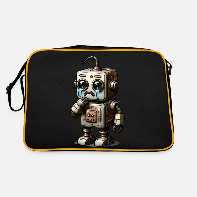 Alter Retro-Roboter Retro Tasche