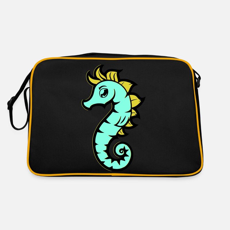seepferd seepferdchen comic Retro Tasche