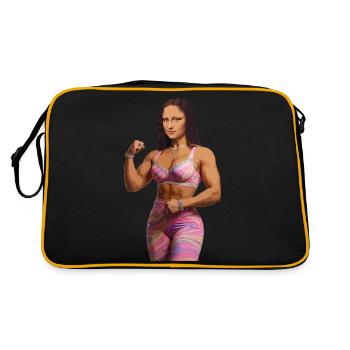 Mona Lisa bling bling - Sac Retro - noir/or - Dos