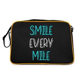 Smile Every Mile - Retro Bag - black/gold - Back