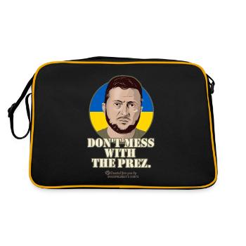 Don't mess with the Prez Zelenskyi - Retro Bag - black/gold - Back