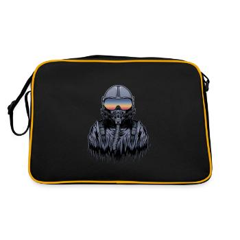 Fighter pilot - Retro Bag - black/gold - Back