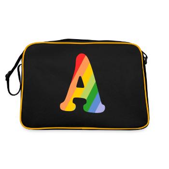 Lettre Un arc-en-ciel - Sac Retro - noir/or - Dos